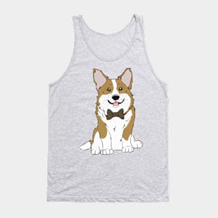 Christmas Corgi Tank Top